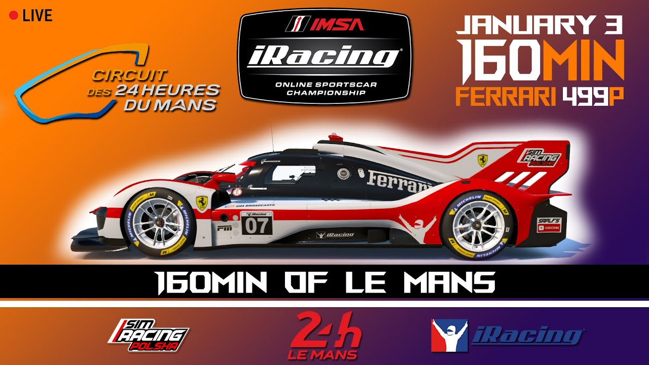 WILL WE CRASH AGAIN? 🚨 Ferrari 499P GTP | 160 MIN Le Mans | IMSA Endurance