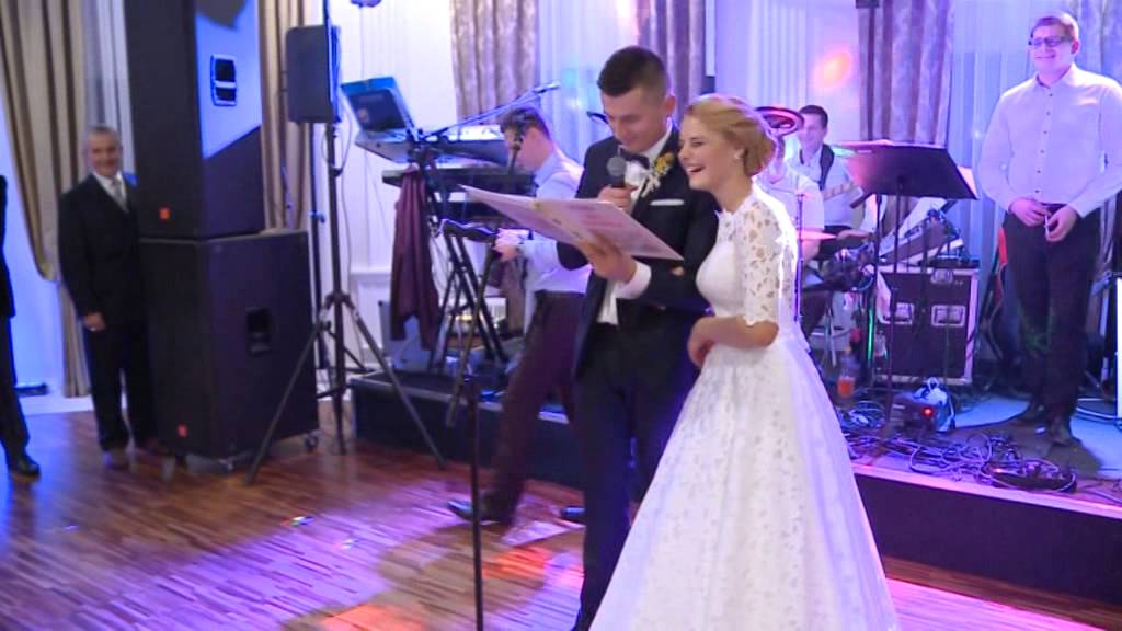 █▬█ █ ▀█▀ Kasia i Mati. Podziękowania dla Rodziców!!! Z pompą i na wesoło! Najlepsze :)