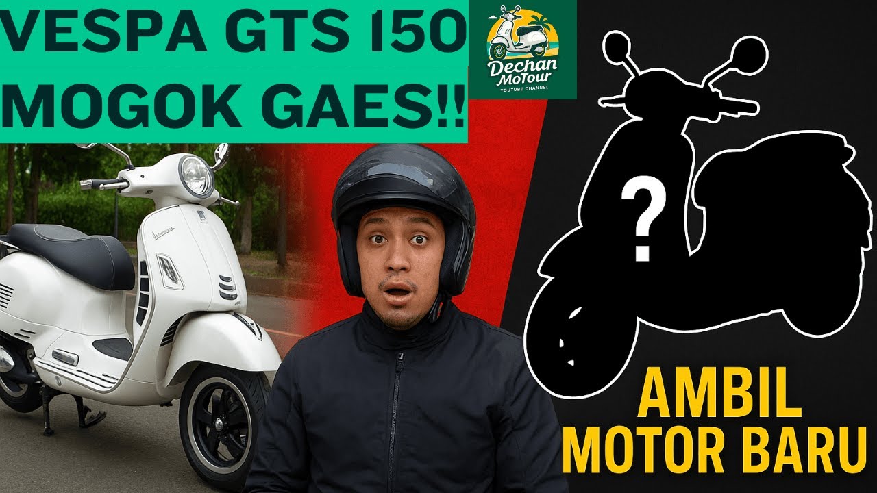 Vespa GTS 150 Mogok! Servis Sekalian Ambil Motor Baru 🚀