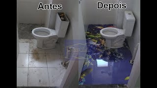 Porcelanato Liquido 3d passo a passo completo