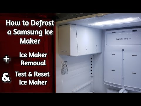 Samsung Ice Maker Forced Defrost - How to Fix and Thaw a Samsung Ice Maker That&rsquo;s Frozen Up