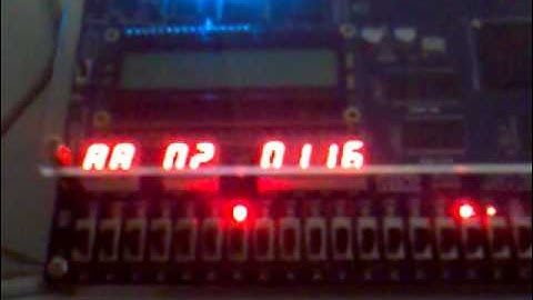 r-vex running on Altera FPGA DE2 the fibonacci 45th number