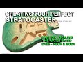 Perfect Warmoth Stratocaster Guitar | Featured: Sealing Water Based Dye | Part 6 Seal Body-Neck