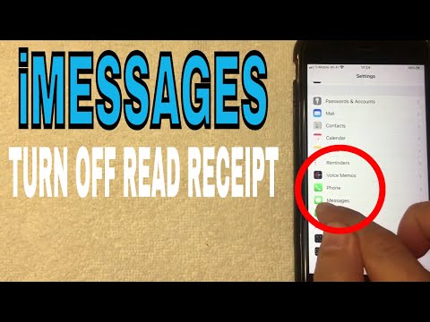 ✅  How To Turn Off Read Receipt On iPhone iMessages 🔴