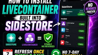 LiveContainer + SideStore Setup | No Revokes | Refresh Every 7 Days