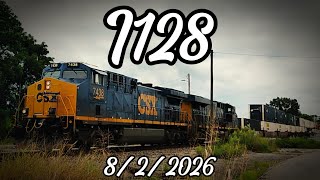 Railfanning I128 on 8/2/2026