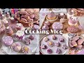 【Cooking Vlog】お家で鮮やかな紫芋アフタヌーンティー開催👩‍🍳💜お菓子作りで秋を堪能する社会人の丸一日製菓記録🍠🌼練り切り｜ムース｜マカロン｜タルト