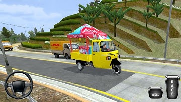 Piaggio APE AUTO ICECREAM TRUCK Bussid - Bus Simulator Indonesia - Bus Game Android Gameplay 