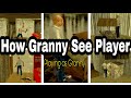 Play as granny  how granny see player   granny vs character  girltechnogamerz grannyhouse