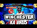 WINCHESTER KA VIRUS 🦠 #freefire #solorankpush #trending #freefiregunskin
