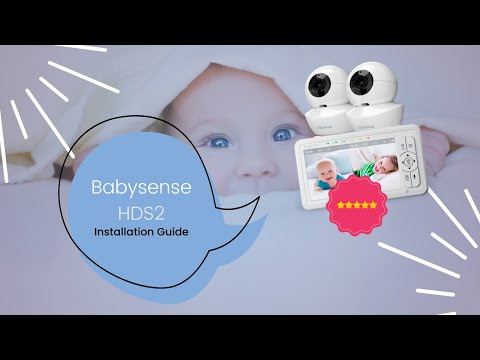 Babysense HD Split Screen Video Baby Monitor - Installation Tutorial.