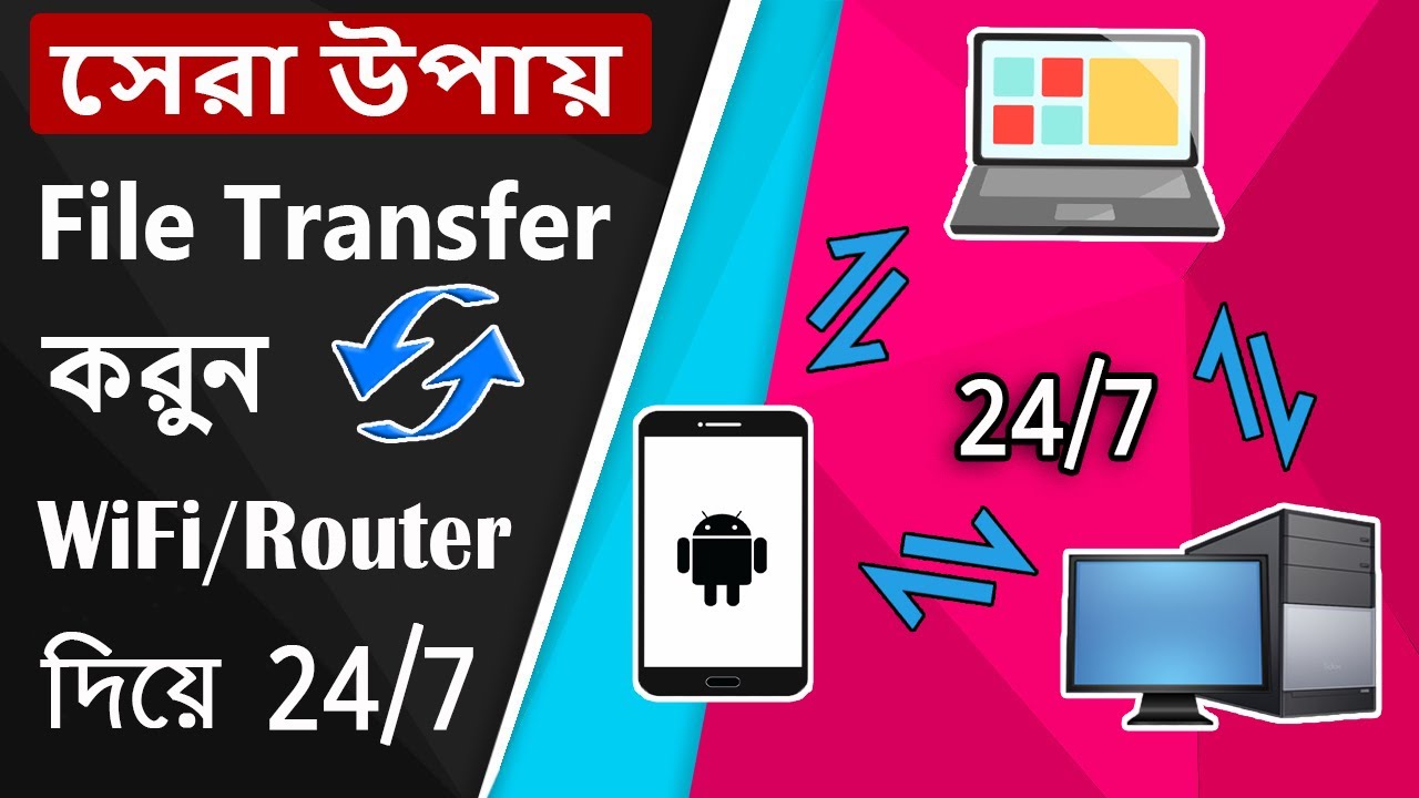 Transfer files between Android and PC | Best way to Transfer without ...
