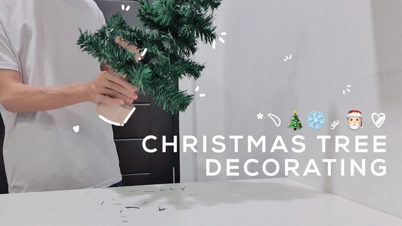 Mini Christmas Tree Decorating  *﹆🎄❄️  ༘ 🎅🏻 ♡̷̷̷ |  ตกแต่งต้นคริสต์มาส มินิ | K.Kwon