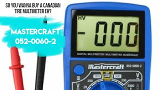 Mastercraft 052-0060-2 CHEAP-O Multimeter Review & Teardown! screenshot 4