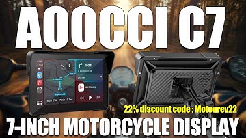 Aoocci C7 7-inch HD Screen for Motorcycle CarPlay & Android Auto