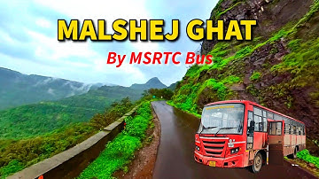 Dangerous Yet Beautiful! MSRTC Bus Journey through Malshej Ghat in monsoon ⛈️