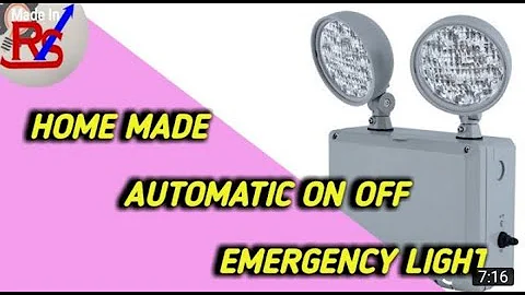 Automatic On Off Emergency Light  #automaticonoffEmergencylight #HomeMade #madeinrvs #sinhala