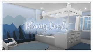 Bloxburg How To Place Wall Decals Youtube - roblox decals for bloxburg gorobloxppua