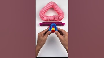 Beautiful Creating POP TUBE sound ASMR #diy #satisfyingvideos #relaxing #creative #oddasmr #poptube