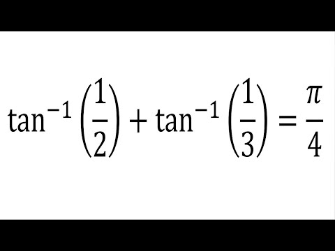 Arctan(1/2)+arctan(1/3)=pi/4 using complex numbers