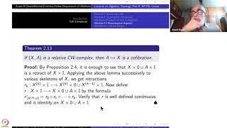 Week 3-Lecture 13 : Homotopical Aspects-Continued