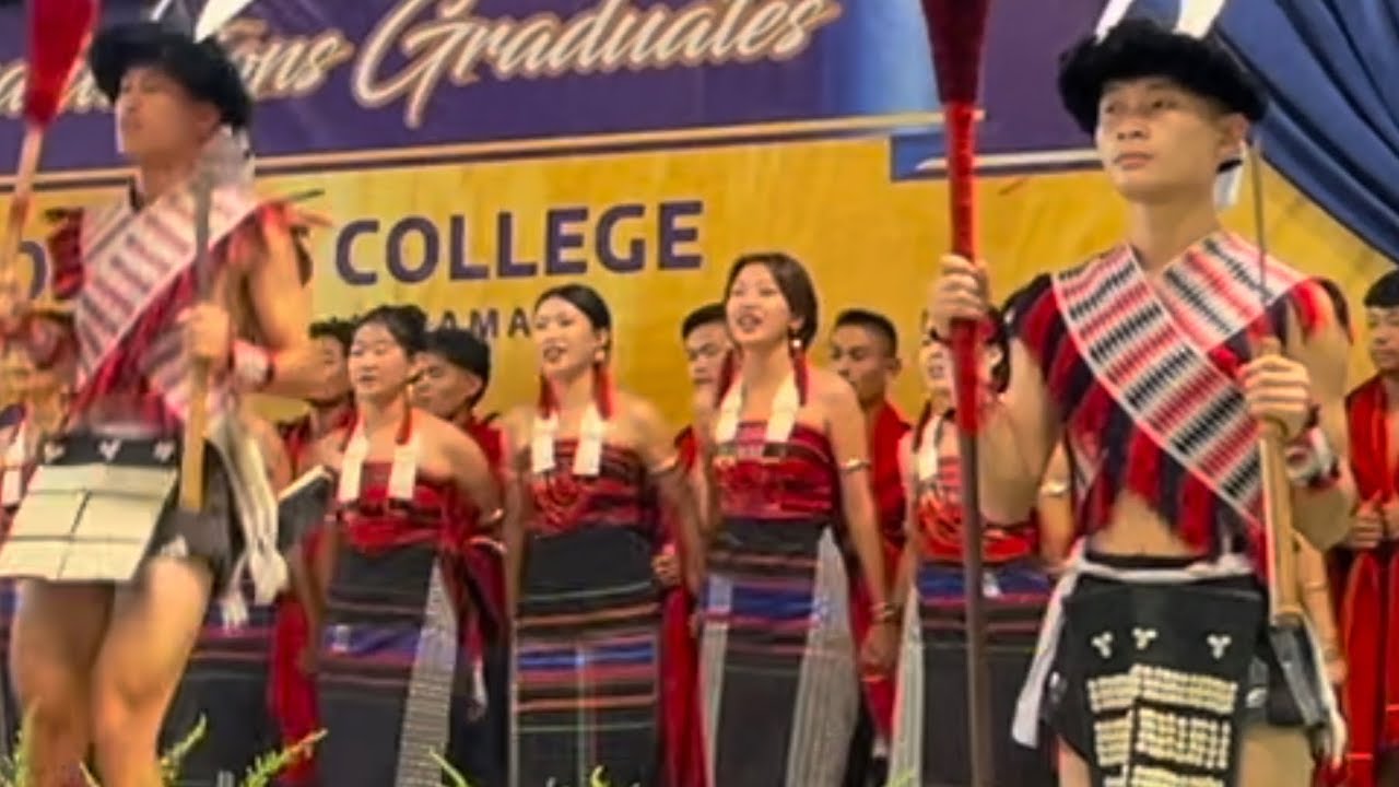St. Joseph’s College(A), Jakhama // Lotha Cultural Troupe during 34th Graduation Day