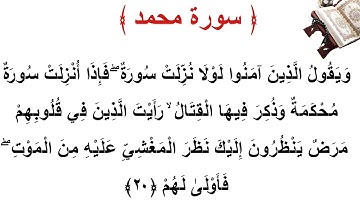 سورة محمد الأية 20