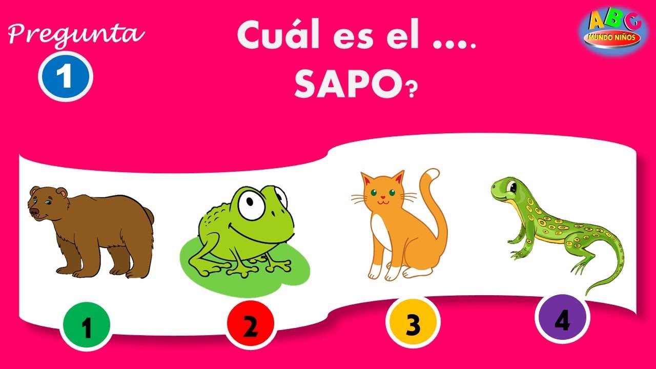 adivina los animales para niños de 2 a 4 años - YouTube