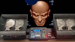 Hard Drive Speakers playing Second Reality (Future Crew / Assembly 1993)