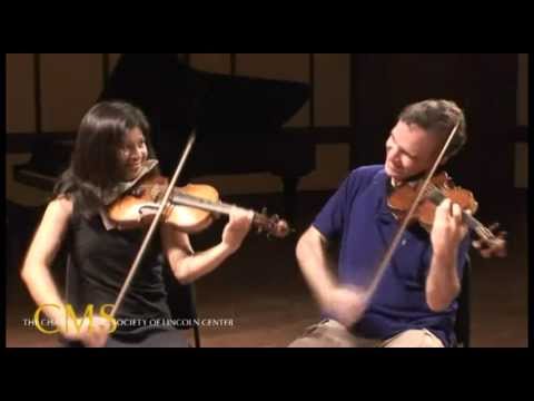 Adele Anthony and Gil Shaham, violins - 2010-2011 CMS Artist Interview