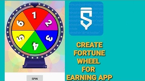 How to create fortune wheel for earning app in sketchware Tutorial