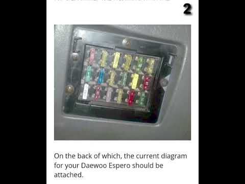 Daewoo Espero Passenger Compartment Fuse Box Diagram #shorts #daewoo #espero #fuse #box #diagram