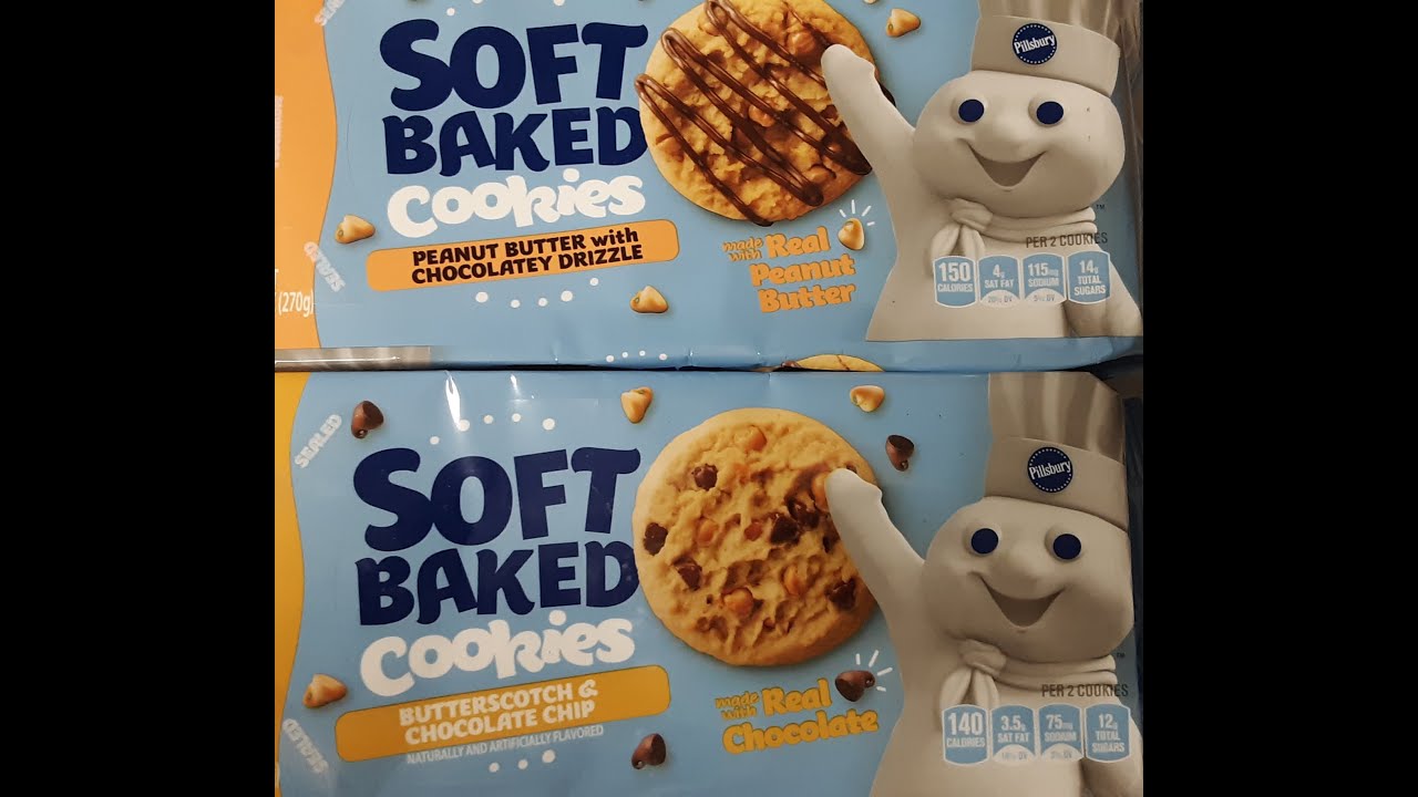 Pillsbury Soft Baked Peanut Butter Cookie Tasting YouTube