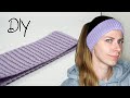 Crochet. Ear warmer headband. Single crochet stitch/ Вязание крючком. Повязка на голову. Полустолбик