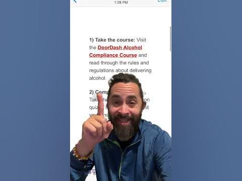 NEW Doordash Alcohol Delivery Quiz. Required For Drivers - YouTube