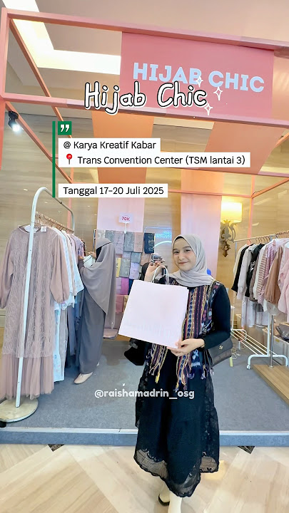 Hijab chic discount up to 70% at the Bandung MSME exhibition, TSM Trans Convention Center, cheap ...
