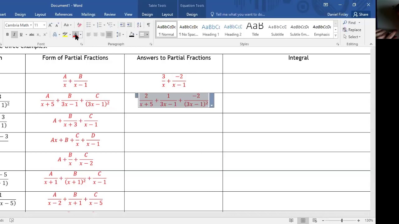 MATHS Partial Fractions revision - YouTube