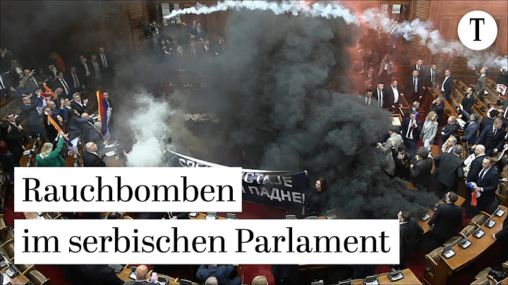 Zwei Abgeordnete schwer verletzt: Tumulte mit Rauchgranaten im serbischen Parlament