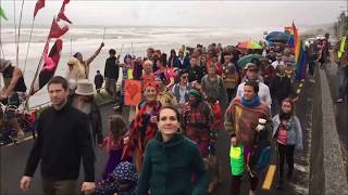 World record attempt for the shortest pride parade. - Paekakariki New Zealand