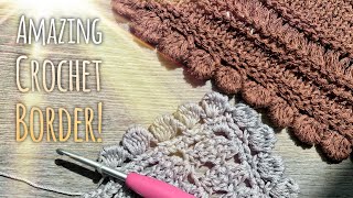 картинка: НЕОБЫКНОВЕННОЙ КРАСОТЫ ОБВЯЗКА КРЮЧКОМ! 🤩🤩🤩 / HOW TO CROCHET AMAZING BORDER!