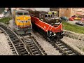 See ho trains and locomotives running on my layout live