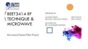 Microwave Passive Filter Design Presentation