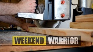 WEEKEND WARRIOR ep.2 MUD ROOM BENCH BUILD pt.1 Working people do home improvements on the weekend. Because 