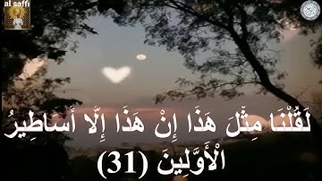 سورة الانفال مكتوبه القارئ سعيد الخطيب