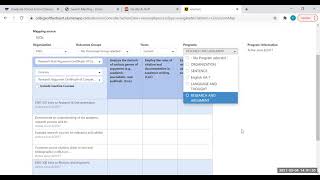 Mapping SLOs to PLOs in eLumen