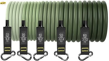 1005005425920453 Resistance Band Set Workout Bands Exercise Band 5 Tube Fitness with Do