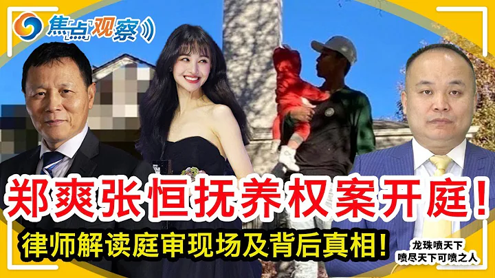 孩子归谁？郑爽张恒抚养权案今天开庭！张恒爆郑爽代孕真实原因！曾想弃养的郑爽如胜诉 会不会真弃养？郑爽斥张恒家暴用孩子套牢女人！如果张恒胜诉 能否靠孩子躺赚？知名华人律师解读庭审现场！|焦点观察 - 天天要闻
