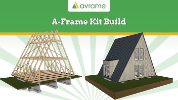 Avrame A-frame House Kit | House Tour + Animated Building Process