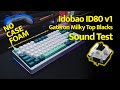 ID80 v1 NO THICKCASE FOAM Typing Test with Gateron Milky Top Blacks - We have wronged you.