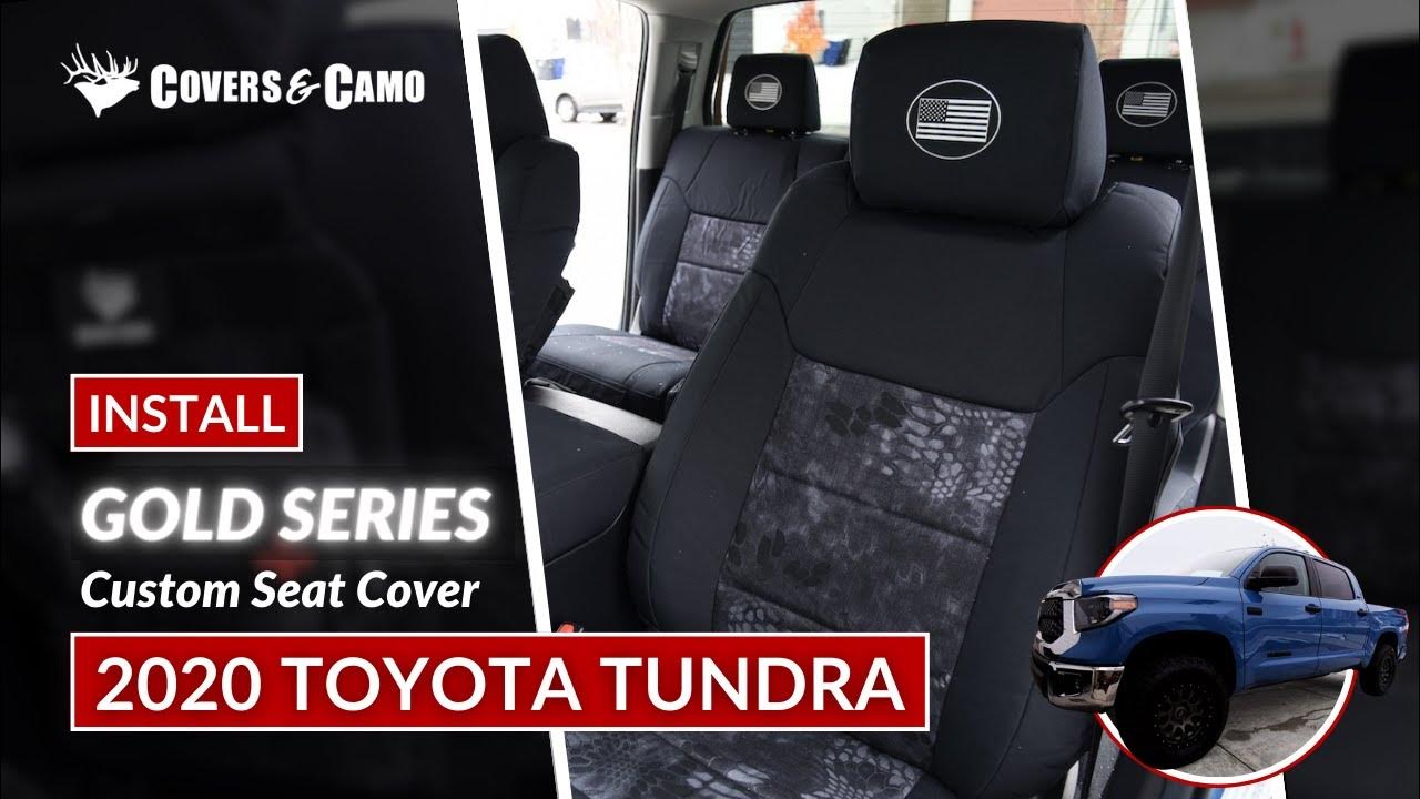 2020 Toyota Tundra Seat Cover Installation - YouTube